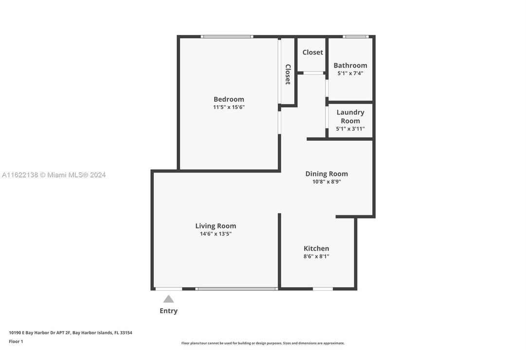 Active With Contract: $2,100 (1 beds, 1 baths, 700 Square Feet)