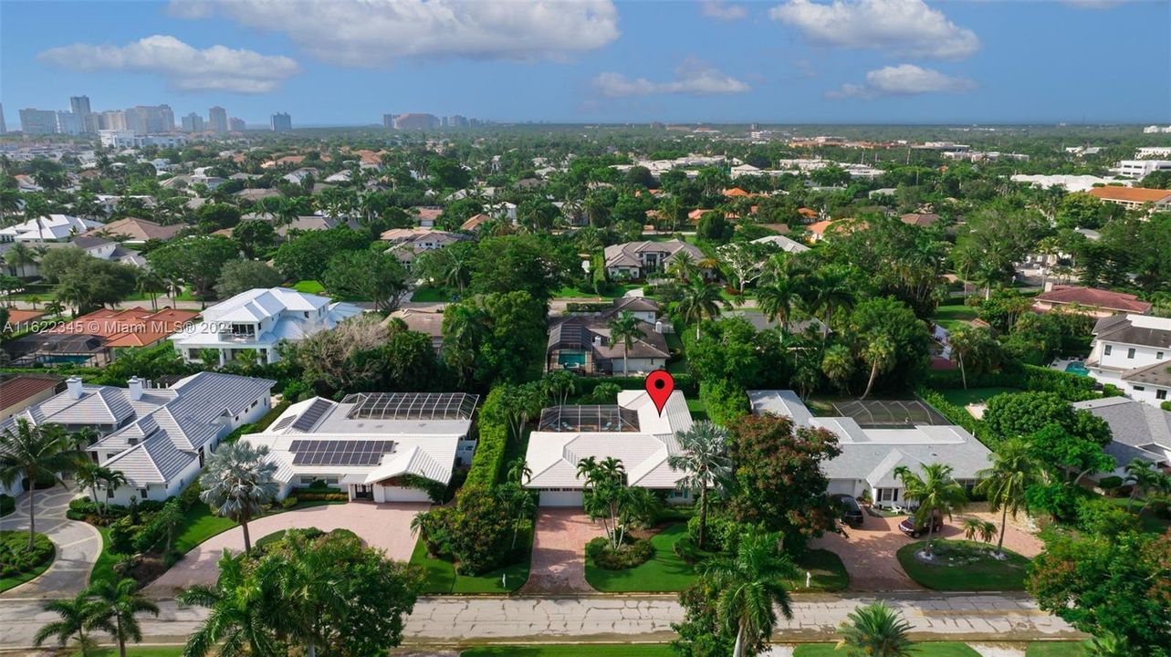 Front Aerial - Looking from the South to the North