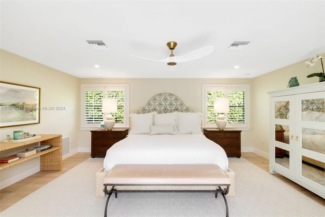 Spacious primary bedroom