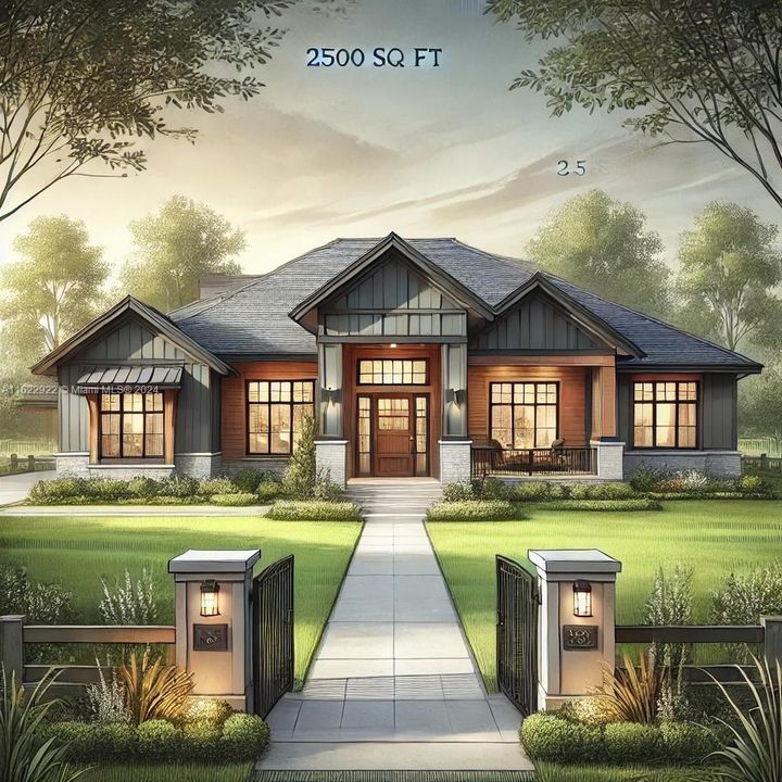 2500 sqft home rendering