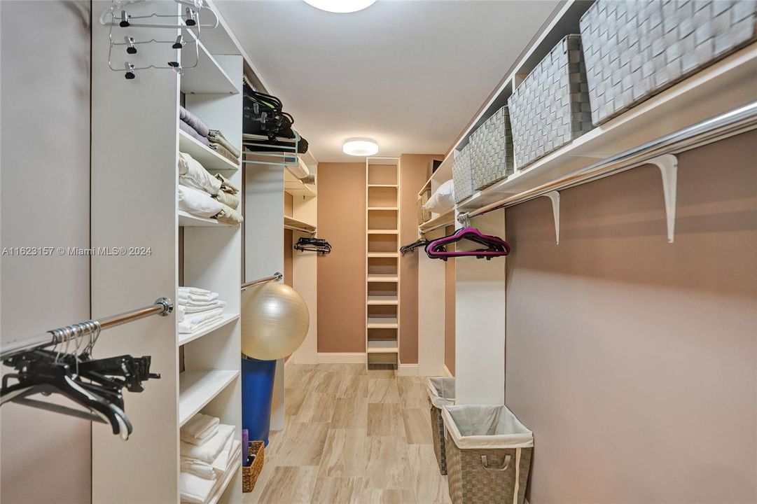 Large walk-in closet