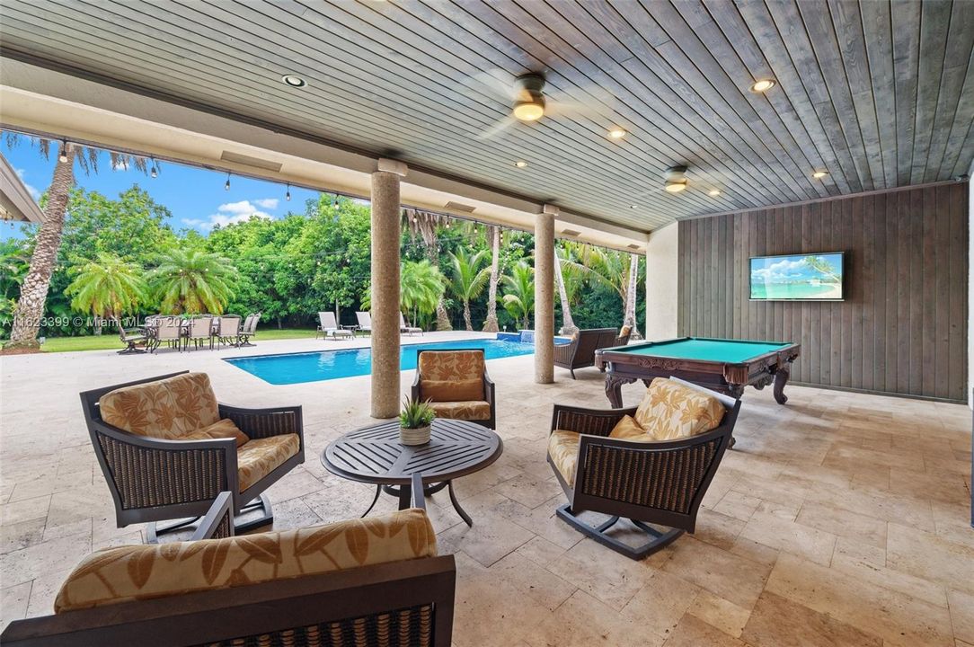 Outdoor living with Covered Cedar Patio