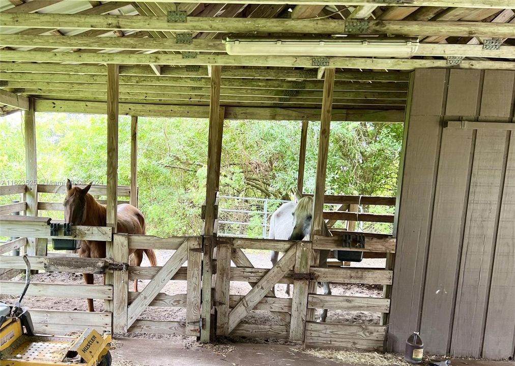 2 Stables, tack room