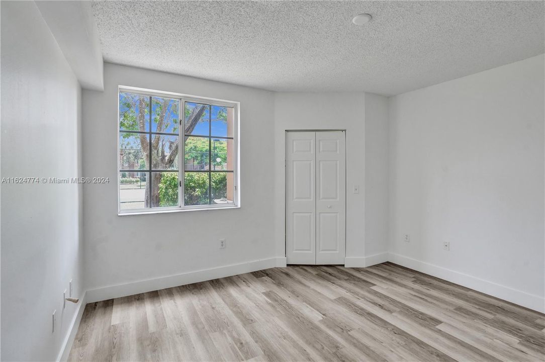 Large walk in closet in bedroom!