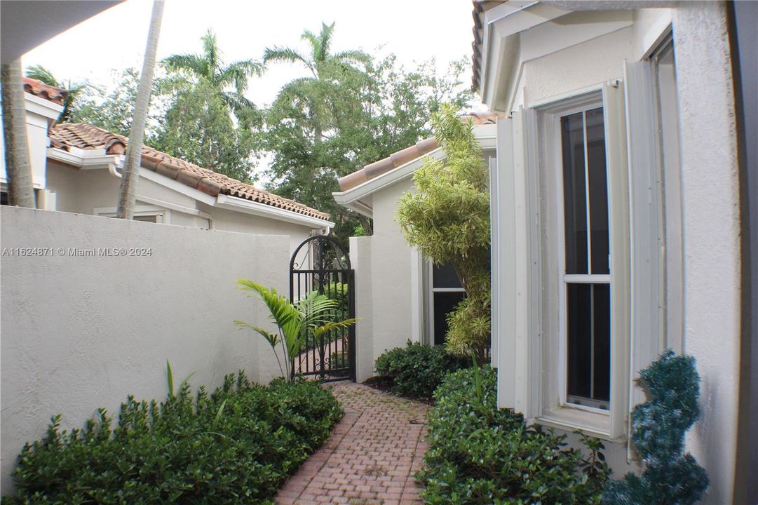 walkway to front door