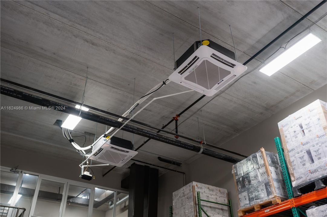 AC in warehouse