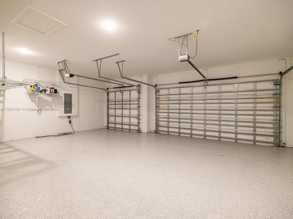 3-Car Garage with Epoxy Floors & EV Charger