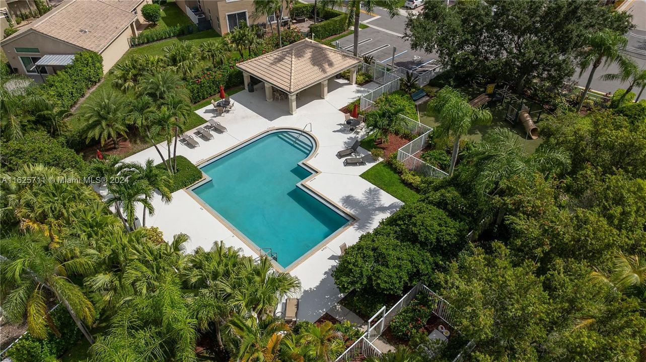 Aerial View of Community Pool