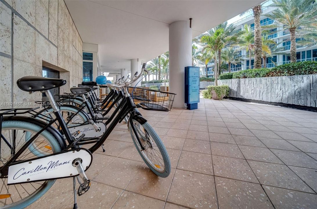 Bicycles available to rent on site