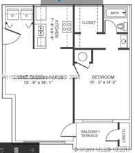 Active With Contract: $1,600 (1 beds, 1 baths, 620 Square Feet)