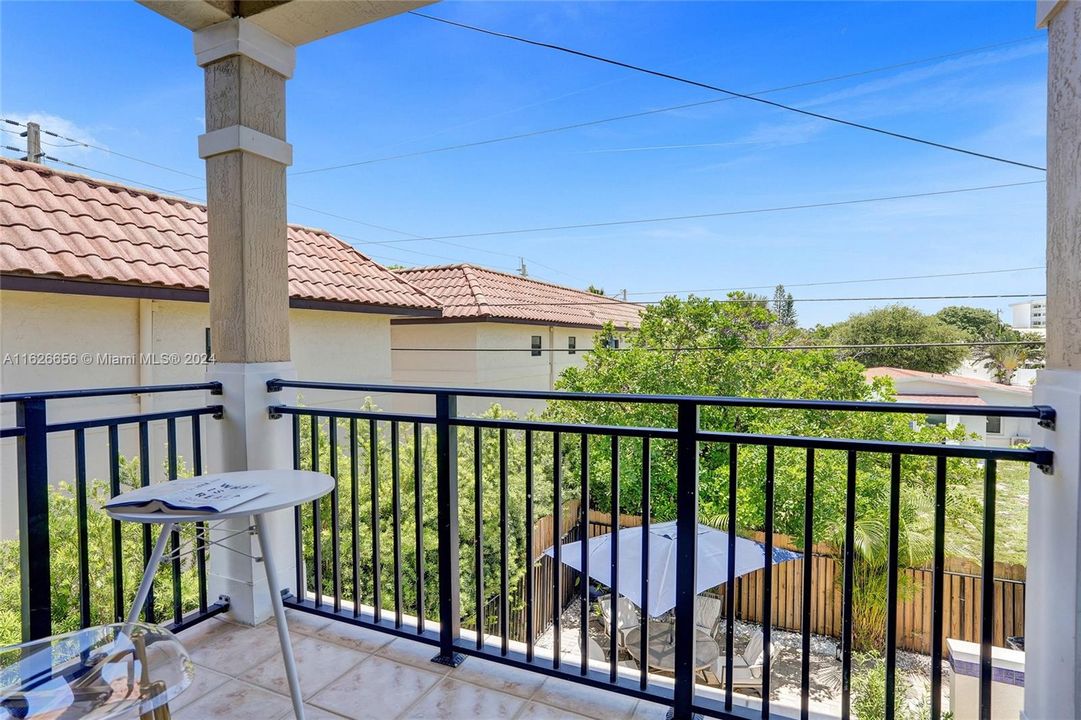 Primary bedroom balcony