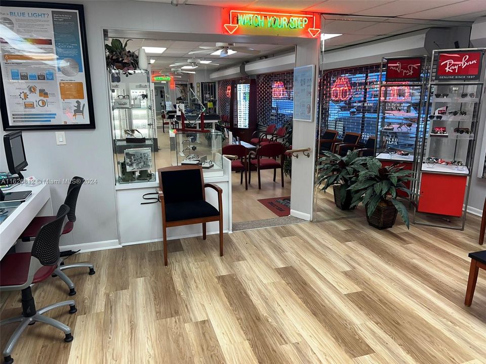 Inside Optical Retail Area