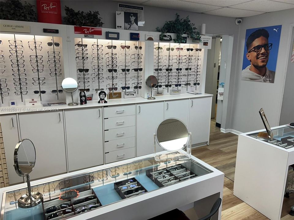 Inside Optical Retail Area