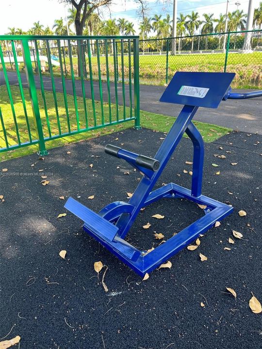 Gym Equipment found in the linear park across the stree