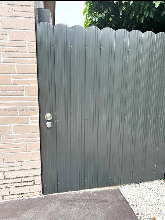 Locked Private Gated Entrance
