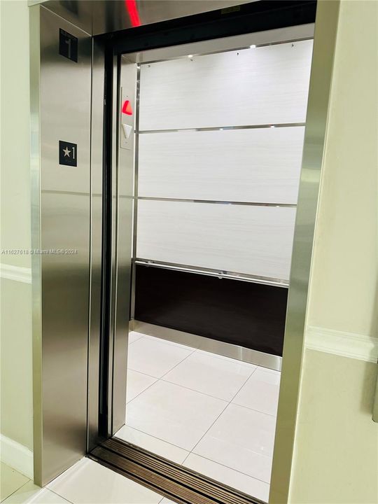 New elevator inside