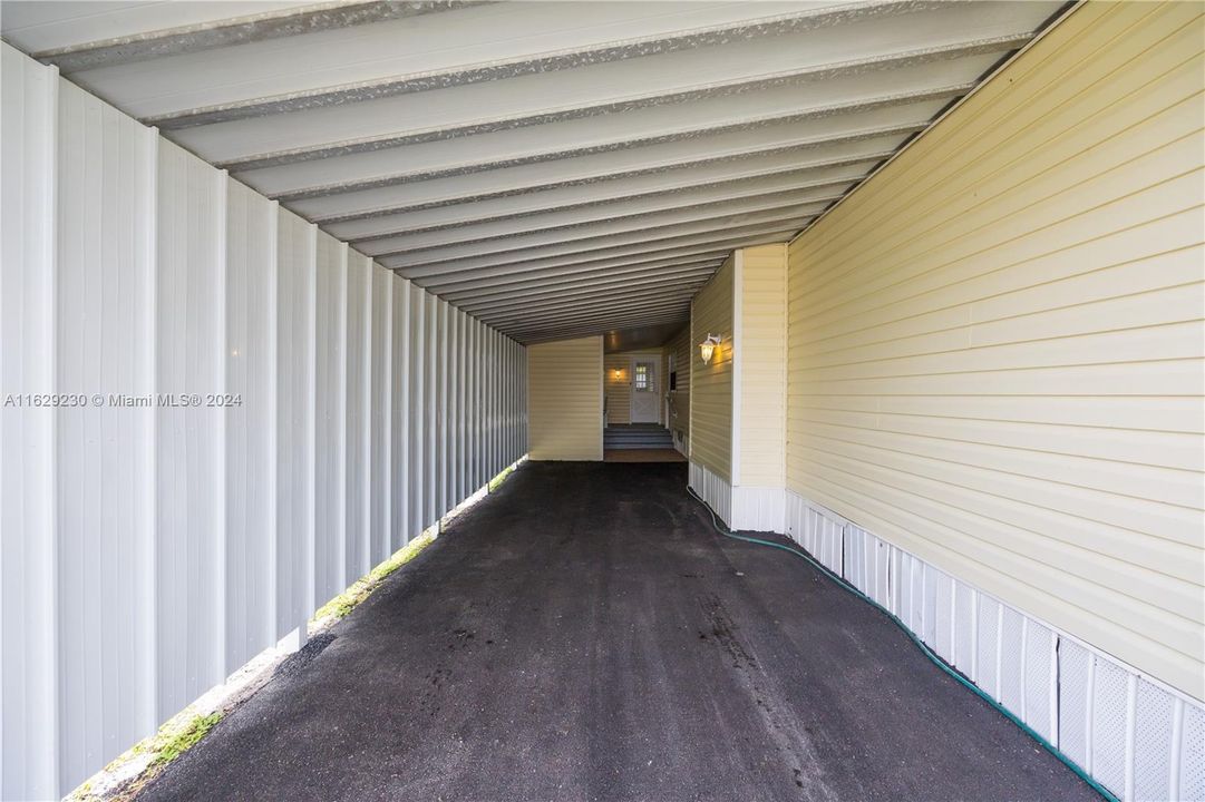 Completely Enclosed Carport (Privacy)