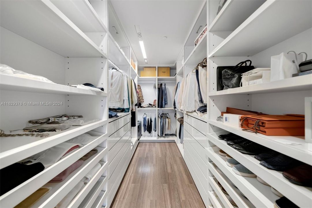 Primary Bedroom Closet - Walk In and with Built Ins