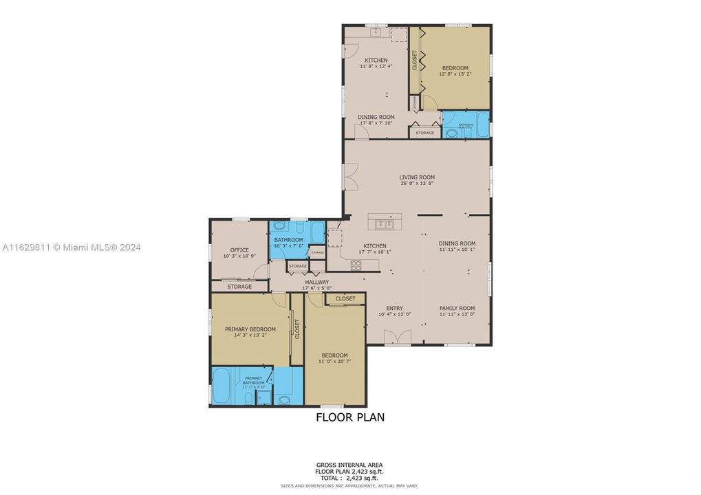 Activo con contrato: $1,150,000 (4 camas, 3 baños, 2110 Pies cuadrados)