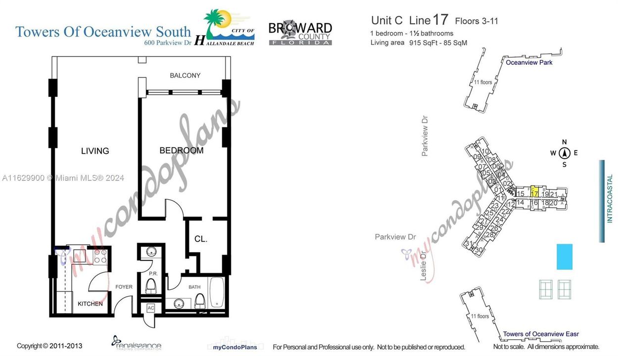 Activo con contrato: $265,900 (1 camas, 1 baños, 915 Pies cuadrados)