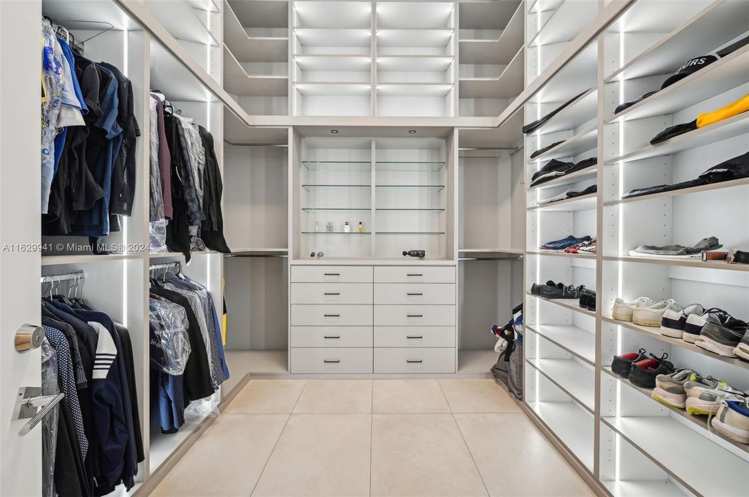 Master bedroom closet