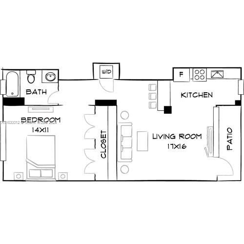 Recently Rented: $2,985 (1 beds, 1 baths, 671 Square Feet)