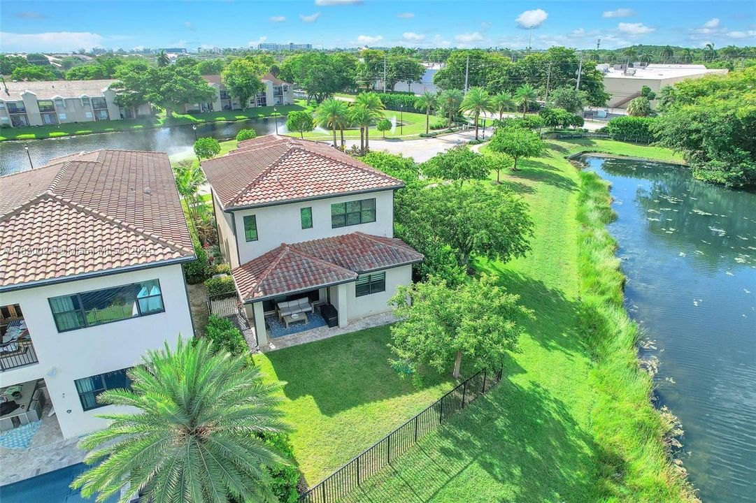 Aerial View of Back Patio