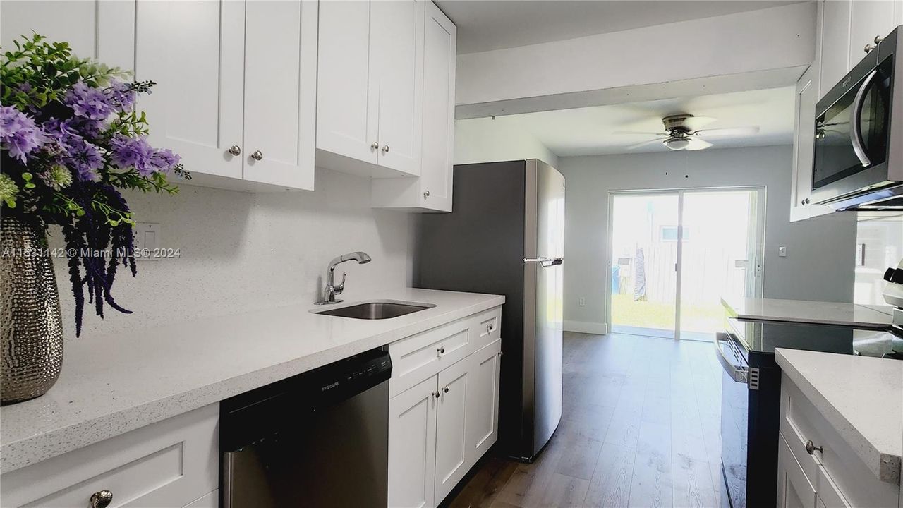 Beautifully renovated galley kitchen with all new appliances.