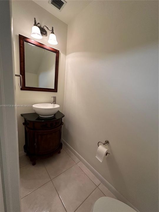 1/2 bath under stairs