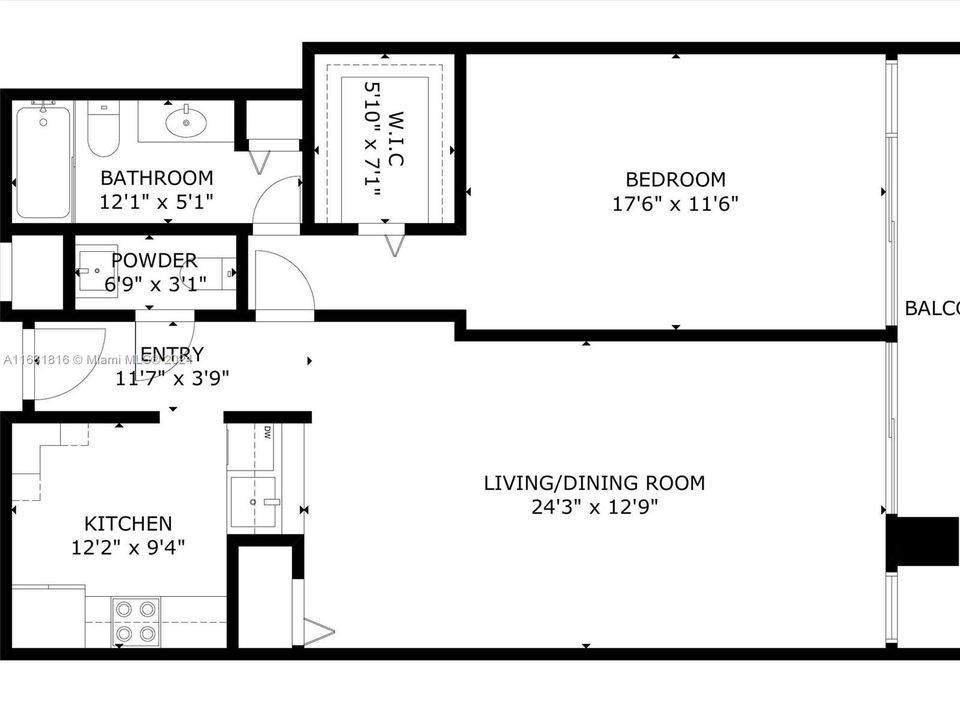 For Sale: $320,000 (1 beds, 1 baths, 840 Square Feet)