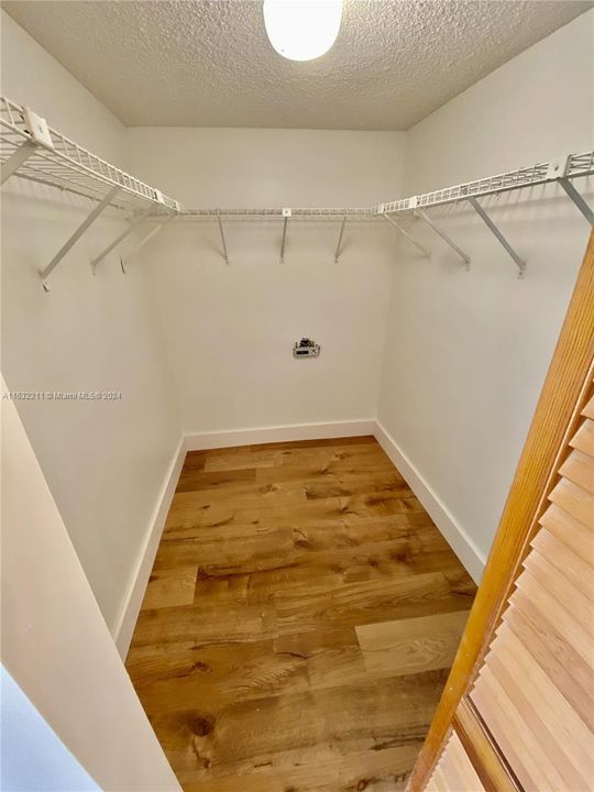 Master bedroom walk in closet