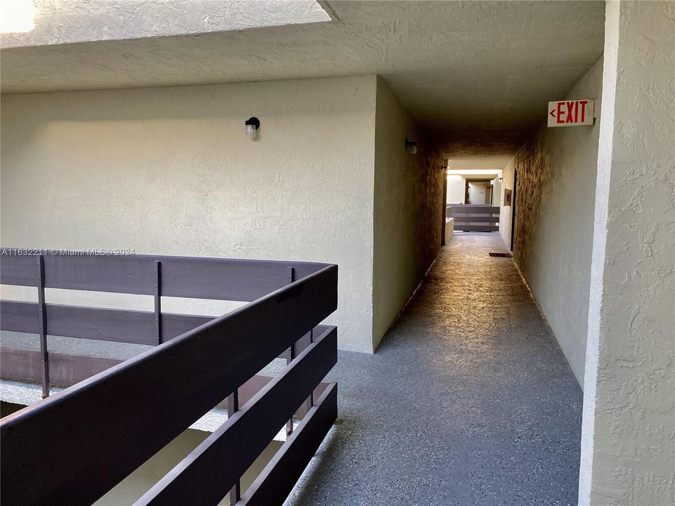 Outside of the unit hallway's view