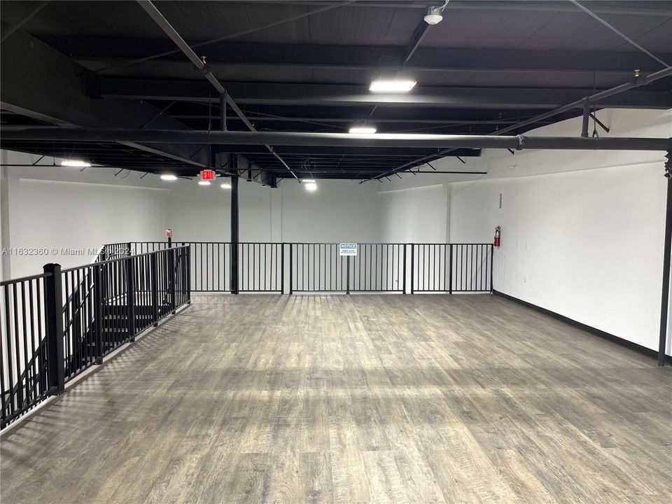 Mezzanine front to back