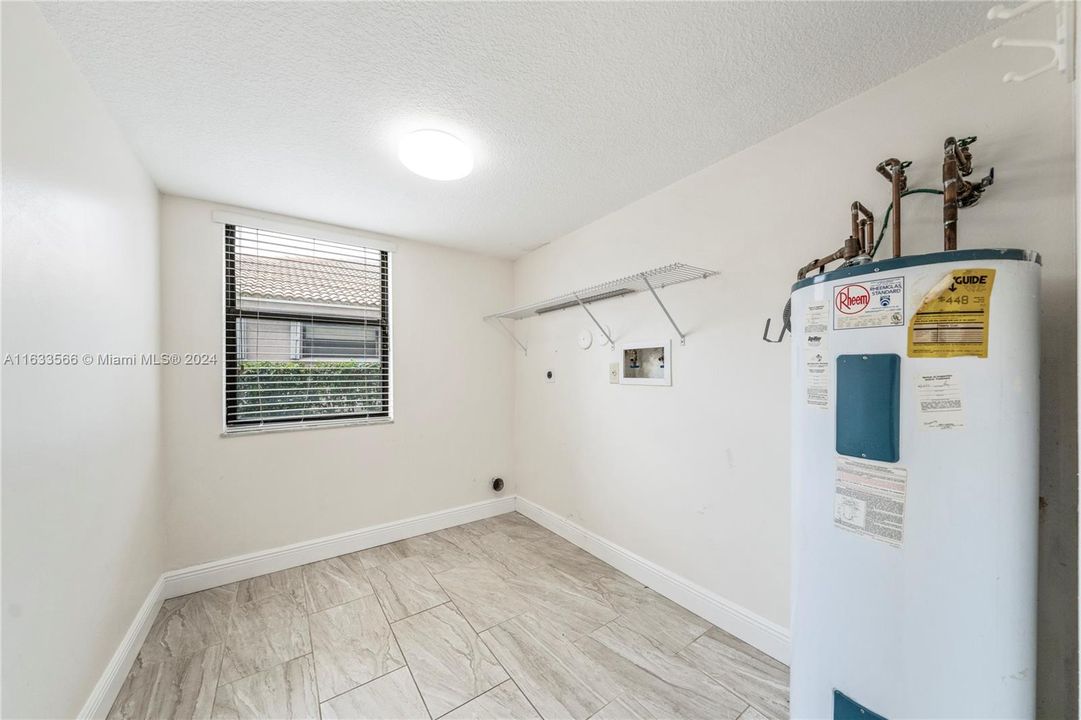 Interior laundry room.