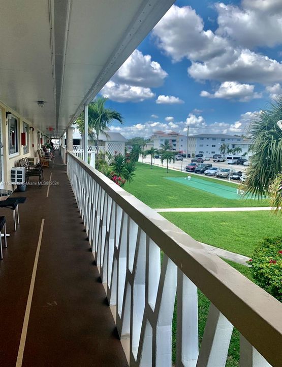 Front Balcony overlooking gardens