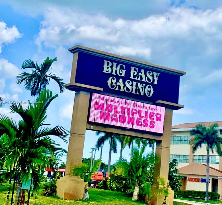 BIG EASY CASINO is only 1 block away