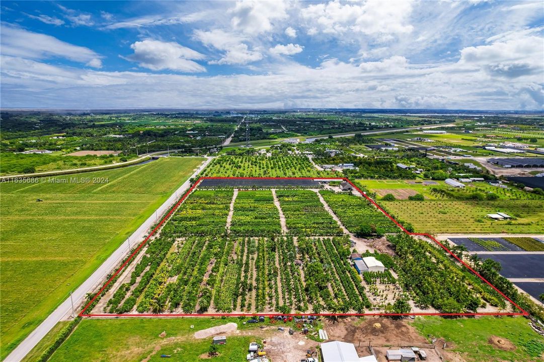 ALL 15 ACRES FACING NORTH TOWARDS KENDALL DRIVE