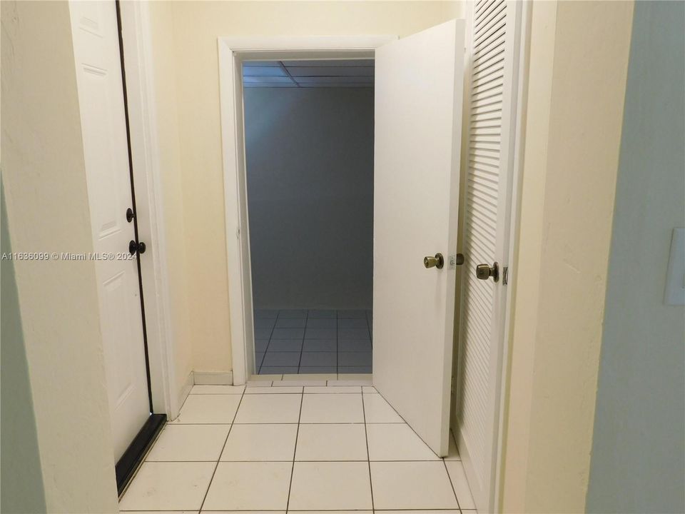 entrance to the 3rd bedroom with full bath