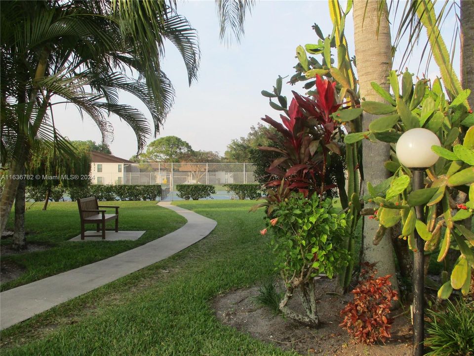 Entrance to Tennis/Pickle ball courts