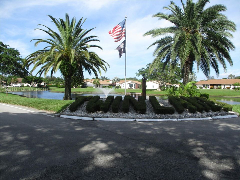 Entrance into Twin Lakes Community