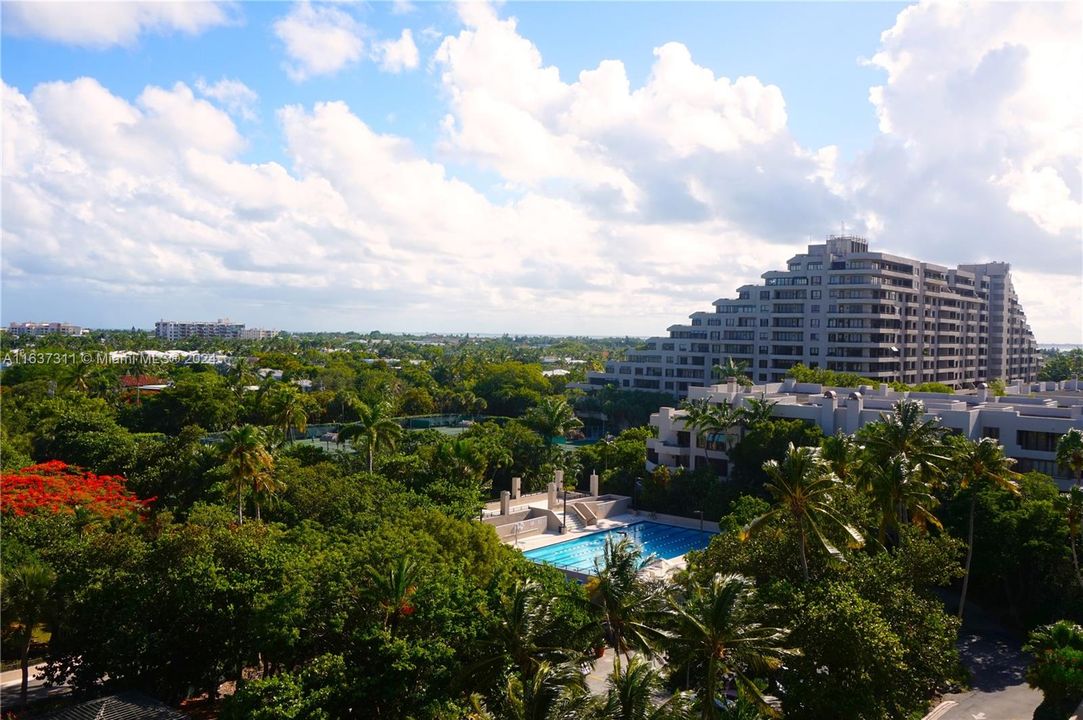 SW view to Key Biscayne