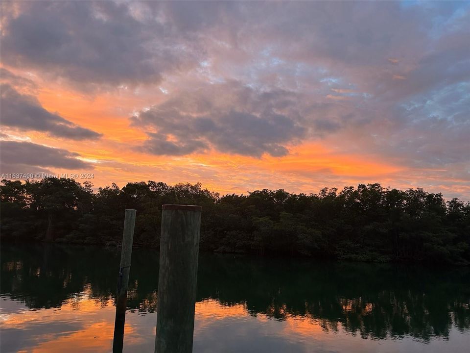 SUNSET FROM BACKYARD