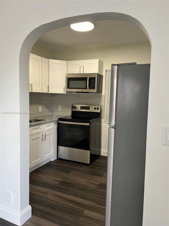 Brand new kitchen of 1 bedroom house