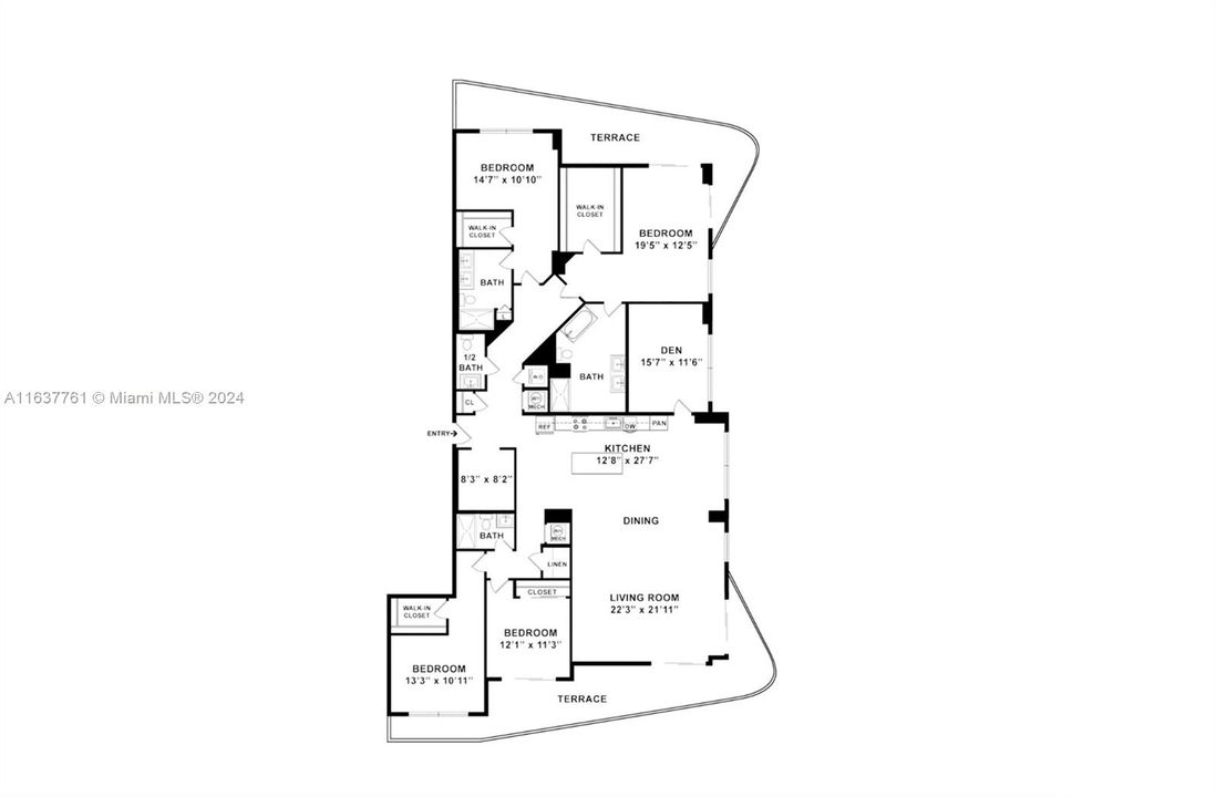 В аренду: $15,500 (5 спален, 3 ванн, 3239 Квадратных фут)