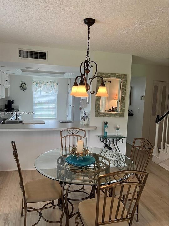 Living area floor plan Kitchen opens to living area