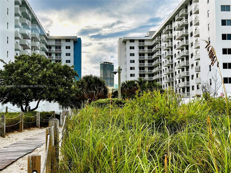 Path to broadwalk and beach