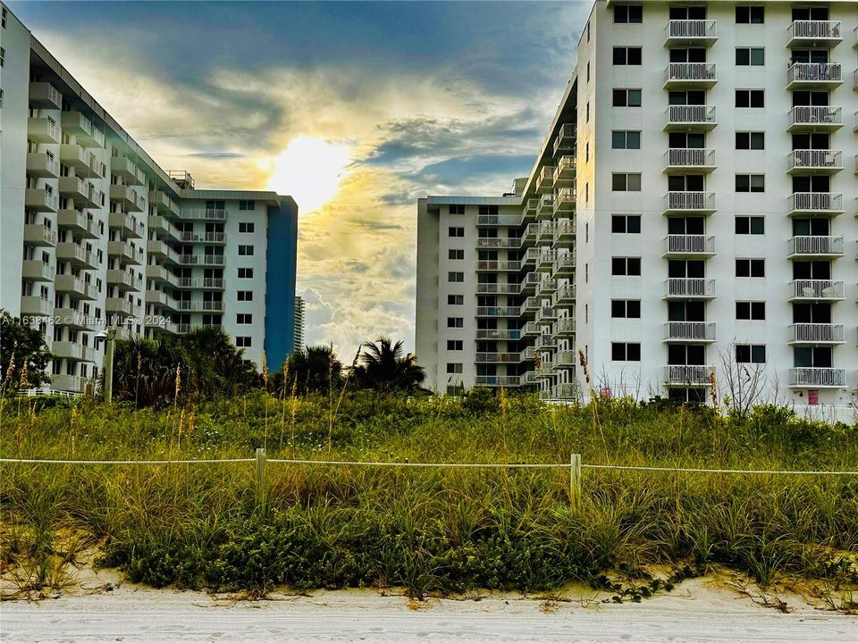 Beach Side View of condo