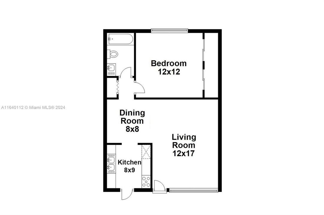 Active With Contract: $299,000 (1 beds, 1 baths, 616 Square Feet)