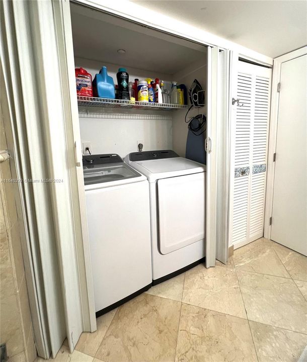 Washer and dryer in the second bathroom