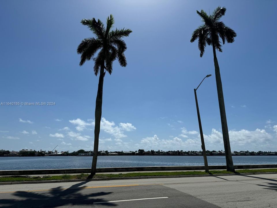 Building is in front of Intracoastal